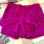 Magenta Athletic Shorts Purple Photo 0