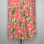 Old Navy NWOT  Linen Blend Pineapple Print Summer Shift Shirt Dress Photo 3