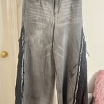 Peace Love World Peace Love Word Wide Leg Jeans Photo 0