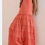 Free People somewhere sunny coral midi dress nwt small Photo 0