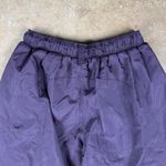 Athleta  Grace‎ Warm Up Pant Women’s XS Purple Nylon Wind Pants Cinch Hem Joggers Photo 7