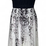 Donna Ricco  silk Black and White Floral Maxi Dress Photo 0