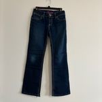 Wrangler Classic Dark Wash Flare Blue Women's Jeans Size 3/4 /30 Photo 3