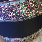 NWT Paisley Striped Bikini Swim Suit Set Purple Size M Photo 6