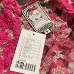Yoana Baraschi Anthropologie Dress Pink Floral Lace Party Cocktail Size 8 Photo 5
