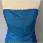 Jessica McClintock VTG Dress Sz 7 Formal Gunne Sax Blue Glitter Boning READ Photo 1