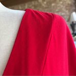 Eloquii  Top Tunic Knit V-Neck Red Cap Sleeve 14/16 Casual Work Holiday Party Photo 2