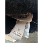UGG NWT!  Black Genuine Leather Shearling Cuff Touchscreen Compatible Gloves S Photo 3