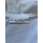 Bryn Walker  Blouse Womens Oversized White Button Down Long Sleeve Designer Cotto Photo 5