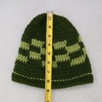 Green Cable Knit Y2K Vintage Hippy Cottage Boho Skater Bucket Beanie Cap Hat Photo 5
