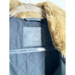 All Saints Sherwood Leather Biker Jacket with Fur Collar in Black Size Small Photo 5