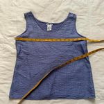 Vintage textured periwinkle lavender blue silk tank top Size small Photo 6