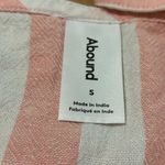 Abound  Cropped Linen Blend Striped Tank Top Small Photo 1