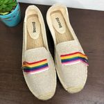 Soludos NEW  Sand Rainbow Pride Smoking Slipper Espadrille Flat Women's Size 8.5 Photo 0