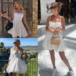 ZARA mini dress Crochet Embroidered openwork boho sundress summer Photo 12