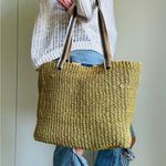 Vintage 90s Americana Wicker Handbag Heritage Look Classic timeless purses Brown Photo 5
