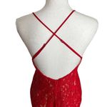 Revolve NBD x Womens Georgia Gown Lace Dress in Red Size XS Side-Slit Backless Photo 7