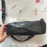 Guess Black Quilted floral Crossbody Bag with cheetah lining and bag charm Photo 7