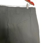 Ganni  Womens Black Green Pinstripe Barrel Pants Size 46 US 16 Photo 6