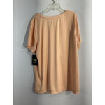 Athletic Works Womans XL 16-18 Dri Works V Neck Short Sleeve Peach T Shirt NWT Photo 1