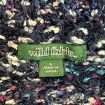 Wild Fable Chunky Knit Sweater Womens L Navy Multicolor Slouchy Cozy Indie Photo 4