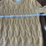 John + Jenn  Revolve Mustard Gold Crewneck Cable knit Sweater Size XS Photo 5