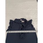 Projecte Vintage Ruffle Neck Dress Sleeveless Casual Cute Summer Medium Blue Photo 2