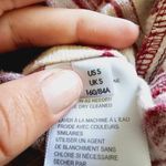 Urban Outfitters UO BDG Caleb Red & White Loose Boxy Fit Cropped Flannel Shirt Size Small Photo 9