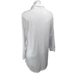 Ekouaer Women's White Collar Long Sleeve Button Down Mini Tunic Shirt Dress Sz M Photo 1