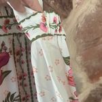 Commense Floral Print Halter Backless Maxi Dress size XS Pink Photo 4