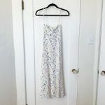 Reformation  | NWOT Juliette‎ Sweetheart Midi Dress in Marc Blue & White Photo 4