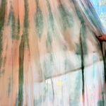 Young Fabulous and Broke YFB Elie Trapeze Halter Swing Maxi Dress in Green Tie Dye Jupiter Wash XS NWT Photo 4