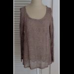 Le lis Le Lis Chiffon Shirttail Sweater Semi Sheer back Size Medium NWOT Photo 2