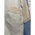 J.Jill Womens Beige Yellow 100% Linen Blazer Pants Set Size M 12 Lagenlook Photo 1