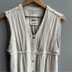 JNBY by Tillmann Lauterbach Designer Dress Sleeveless Button Down Raw Edge L Tan Size L Photo 2