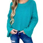 Umgee Jade green spare your feelings sweater NWT Photo 0
