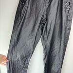 Missguided Black Moto Faux Leather Lace Up Hip Biker Straight Leg Pants Sz 6 Photo 5