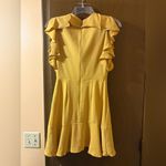 Amanda Uprichard Emery Ruffle A-Line Mini Dress in Yellow marigold Photo 5