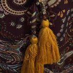 Farmers Market Woman Size L Bohemian Hippie Long Sleeve‎ Blouse. Red Size L Photo 3