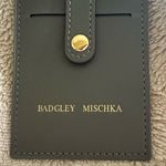 Badgley Mischka New 7 Slot Grey Card Holder Wallet With Snap Closure Gray NWT Photo 2