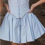 House Of CB  'Maribel' Soft‎ Blue Broderie Mini Dress NWOT Photo 1