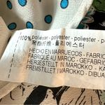 ZARA Floral Polka Dot Silky Satin Button Down Blouse Size XS Pearlescent Photo 10