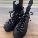 Jeffrey Campbell ‎ Boots Barometric Rubber Ankle Black Lace Up Women’s Size 9 Photo 0