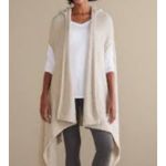 Soft Surroundings  Ardelle Wrap with Pockets Gray Heather Speckle OSFM Cozy NWT! Photo 9