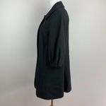 Classiques Entier  Dress Coat 3/4 Sleeve Jacket Black Textured Cotton‎ Photo 5