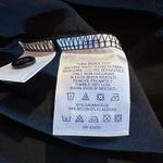 Lands' End  Plus Size 16W-18W Black Button-Up Jersey Shirt Round Neck‎ Photo 4