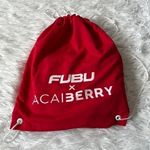 FUBU X ACAIBERRY FUBU SPORTS Purple Scrunch logo print LEGGING SIZE XLARGE Photo 1