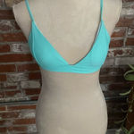 Light Blue V Neck Padded Bikini Top Size XS Photo 0