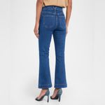 Veronica Beard  Carson ankle flare high rise jeans in washed oxford blue denim 30 Photo 5