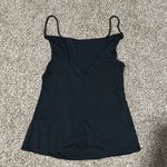 Free People  Intimately Black Tank Top with scrunched sides Size S Photo 1